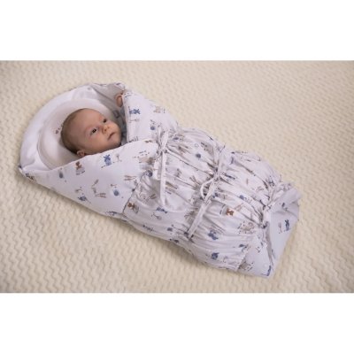 Little Angel zavinovačka šněrovací pevná záda Outlast® - Farma/Krémová - obrázek