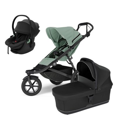 Thule Urban Glide 3 Kompletní kočárek + Autosedačka Maple - Mist Green/Black