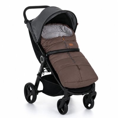Petite&Mars Zimní set Fusak Jibot 3v1 + Rukavice Jasie - Dark Walnut - obrázek