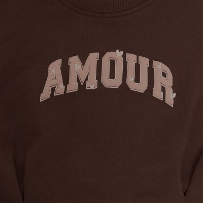 En Fant Bavlněný svetřík Amour - Deep Mahogany, vel. 80 - obrázek