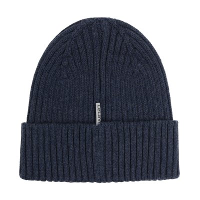 CeLaVi Pletená čepice - Navy Melange, vel. 48 - obrázek