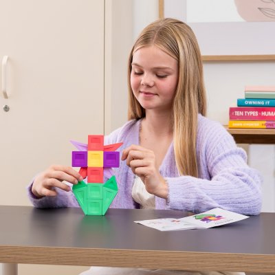 Connetix Magnetická stavebnice - Pro Build It 4 Ways Flowers Set, 21 ks - obrázek