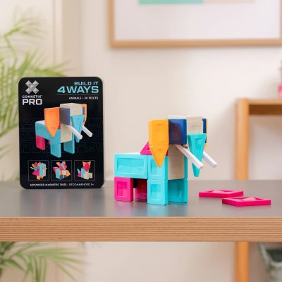 Connetix Magnetická stavebnice - Pro Build It 4 Ways Animals Set, 30 ks - obrázek