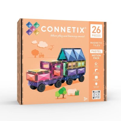 Connetix Magnetická stavebnice - Pastel Motion Pack, 26 ks