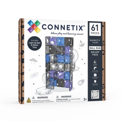 Connetix Magnetická kuličková dráha - Galaxy Pack, 61 ks