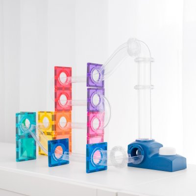 Connetix Magnetická kuličková dráha - Launcher Pack, 47 ks - obrázek