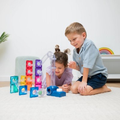 Connetix Magnetická kuličková dráha - Launcher Pack, 47 ks - obrázek