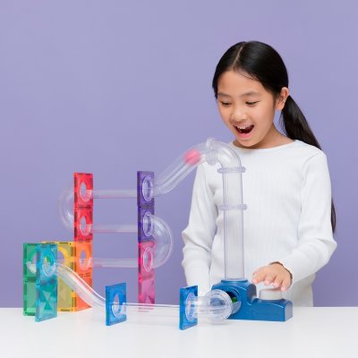 Connetix Magnetická kuličková dráha - Launcher Pack, 47 ks - obrázek