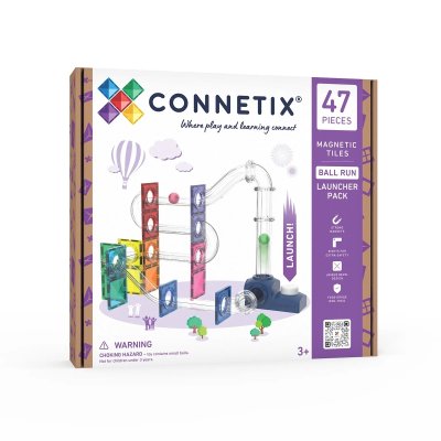 Connetix Magnetická kuličková dráha - Launcher Pack, 47 ks