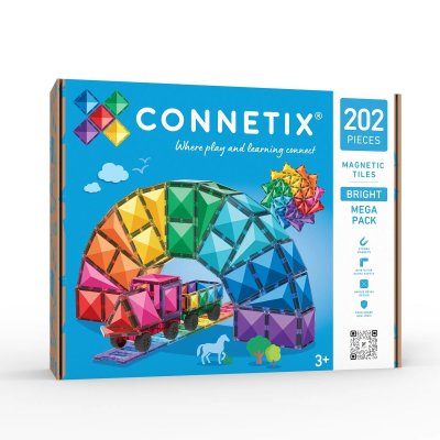 Connetix Magnetická stavebnice - Bright Mega Pack, 202 ks