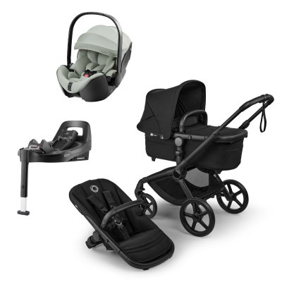 Bugaboo Fox5 Renew Kočárek Trojkombinace - Black/Heritage Black/Sage Green