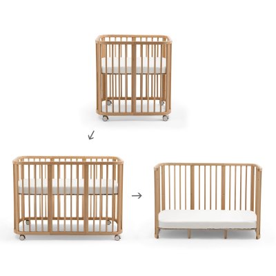 Stokke Nighti™ Rostoucí postýlka 3v1 s příslušentvím - Natural - obrázek