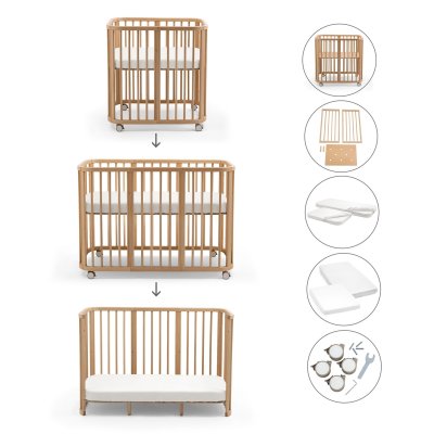 Stokke Nighti™ Rostoucí postýlka 3v1 s příslušentvím - Natural