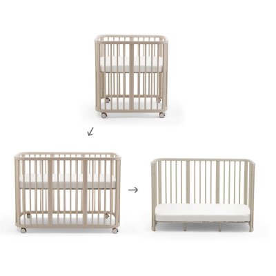 Stokke Nighti™ Rostoucí postýlka 3v1 s příslušentvím - Vanilla White - obrázek