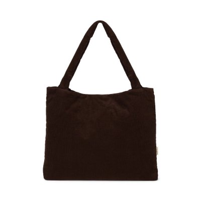 Studio Noos Taška Mom Bag Puffy Rib - Dark Brown