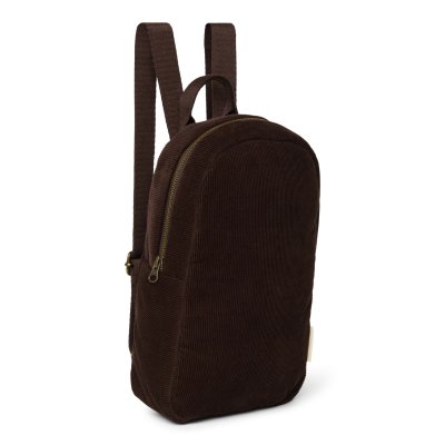 Studio Noos Dětský batůžek Mini Puffy Rib - Dark Brown - obrázek