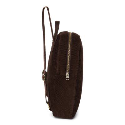 Studio Noos Dětský batůžek Mini Puffy Rib - Dark Brown - obrázek