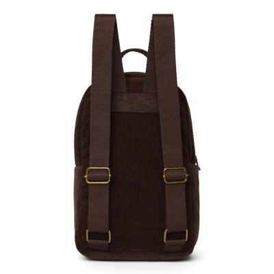 Studio Noos Dětský batůžek Mini Puffy Rib - Dark Brown - obrázek