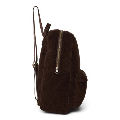 Studio Noos Dětský batoh Midi Puffy Rib - Dark Brown - obrázek