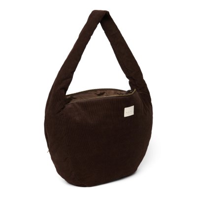 Studio Noos Crossbody taška Puffy Rib - Dark Brown - obrázek