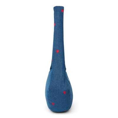 Studio Noos Crossbody taška Mini Denim - Dark Blue Red Hearts - obrázek