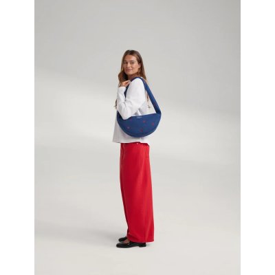 Studio Noos Crossbody taška Mini Denim - Dark Blue Red Hearts - obrázek
