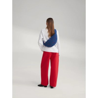Studio Noos Crossbody taška Mini Denim - Dark Blue Red Hearts - obrázek