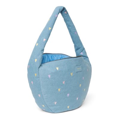Studio Noos Crossbody taška Denim - Light Blue Hearts - obrázek