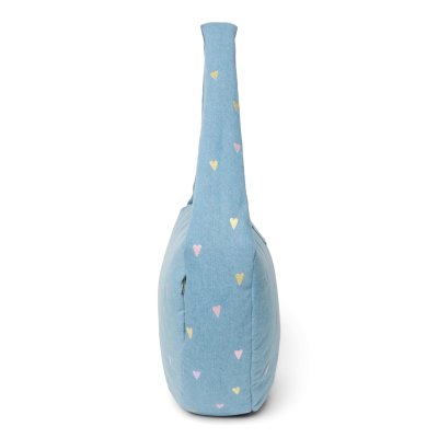 Studio Noos Crossbody taška Denim - Light Blue Hearts - obrázek