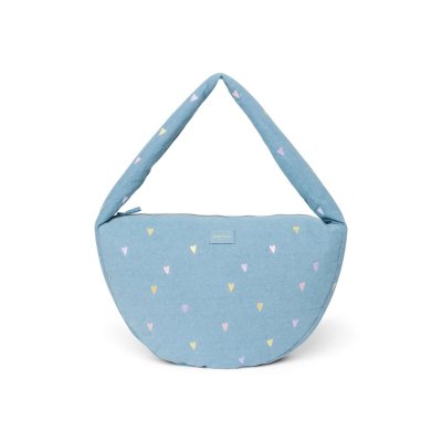 Studio Noos Crossbody taška Denim - Light Blue Hearts