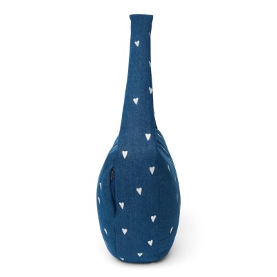 Studio Noos Crossbody taška Denim - Dark Blue White Hearts - obrázek