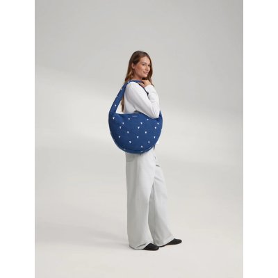 Studio Noos Crossbody taška Denim - Dark Blue White Hearts - obrázek