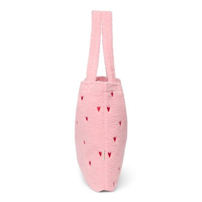 Studio Noos Taška Mom Bag Teddy - Light Pink Hearts - obrázek