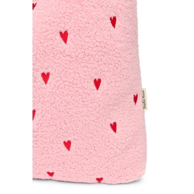 Studio Noos Taška Mom Bag Teddy - Light Pink Hearts - obrázek