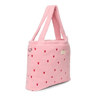 Studio Noos Přebalovací taška Teddy - Light Pink Hearts - obrázek