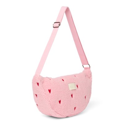 Studio Noos Crossbody ledvinka Teddy - Light Pink Hearts - obrázek