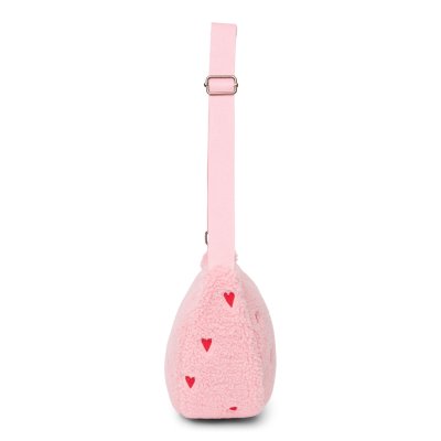 Studio Noos Crossbody ledvinka Teddy - Light Pink Hearts - obrázek