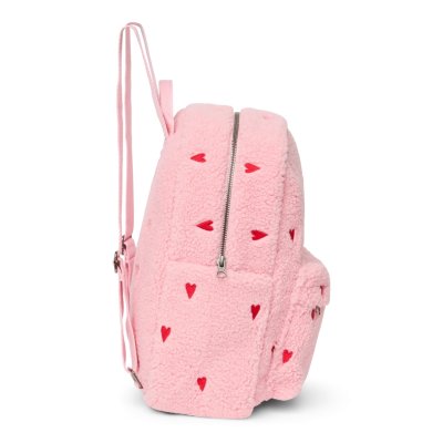 Studio Noos Dětský batoh Midi Teddy - Light Pink Hearts - obrázek