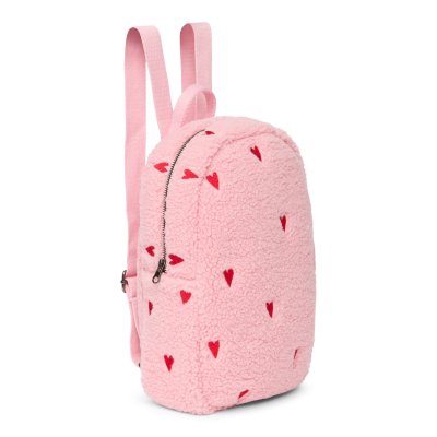 Studio Noos Dětský batůžek Mini Teddy - Light Pink Hearts - obrázek
