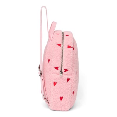 Studio Noos Dětský batůžek Mini Teddy - Light Pink Hearts - obrázek