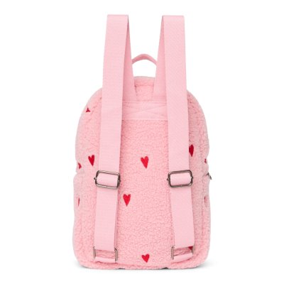 Studio Noos Dětský batůžek Mini Teddy - Light Pink Hearts - obrázek