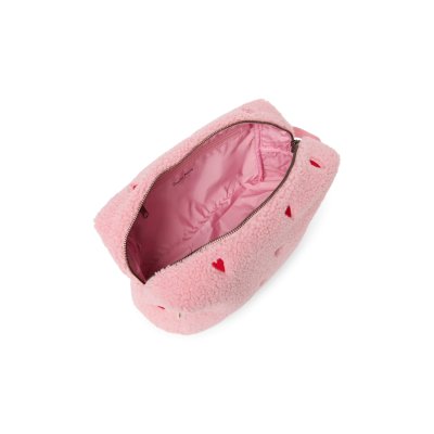 Studio Noos Toaletní taštička Teddy - Light Pink Hearts - obrázek
