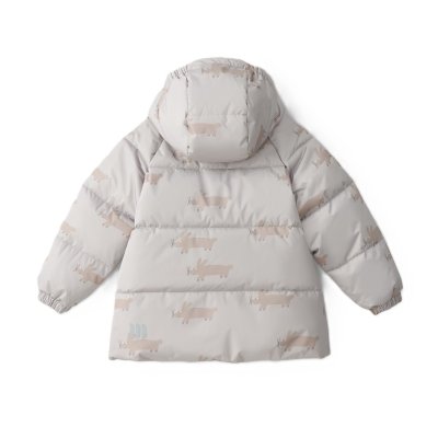 Leokid Zimní prošívaná bunda Leni - Silver Cloud Fluffy, vel. 80 - obrázek