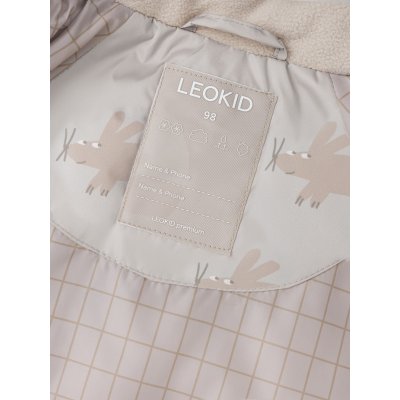Leokid Zimní prošívaná bunda Leni - Silver Cloud Fluffy, vel. 98 - obrázek