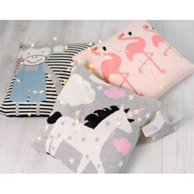 Bizzi Growin pletený polštářek - Jednorožec - obrázek