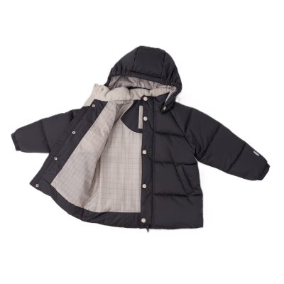 Leokid Zimní prošívaná bunda Leni - Carbon Grey, vel. 116 - obrázek
