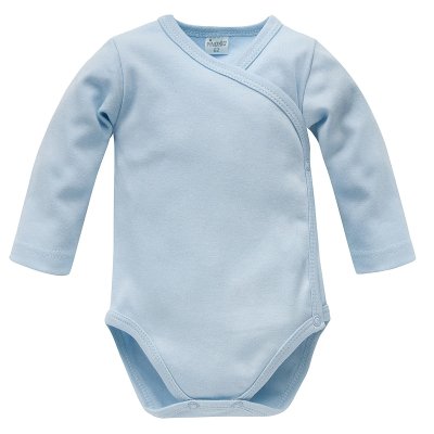 Pinokio Lovely Day Zavinovací body s dlouhým rukávem - Baby Blue, vel. 56