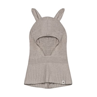 HutteliHut Pletená kukla s oušky - Savannah Melange, vel. 44