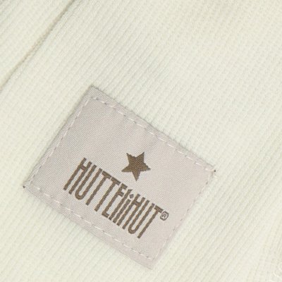 HutteliHut Vlněná kukla s žebrováním a oušky - Tofu, vel. 48 - obrázek