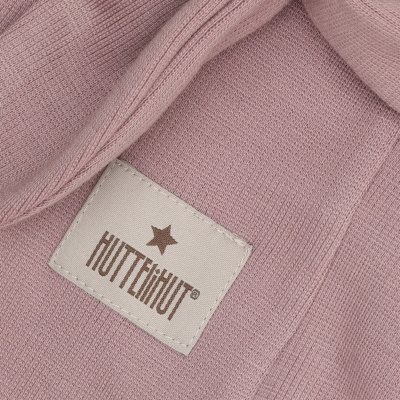 HutteliHut Vlněná kukla s žebrováním a oušky - Woodrose, vel. 44 - obrázek